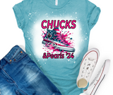 Bleached Short Sleeve "Chucks and Pearls" T-Shirts