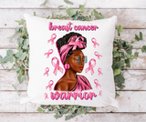 "Inspiring Cancer Awareness Pillows